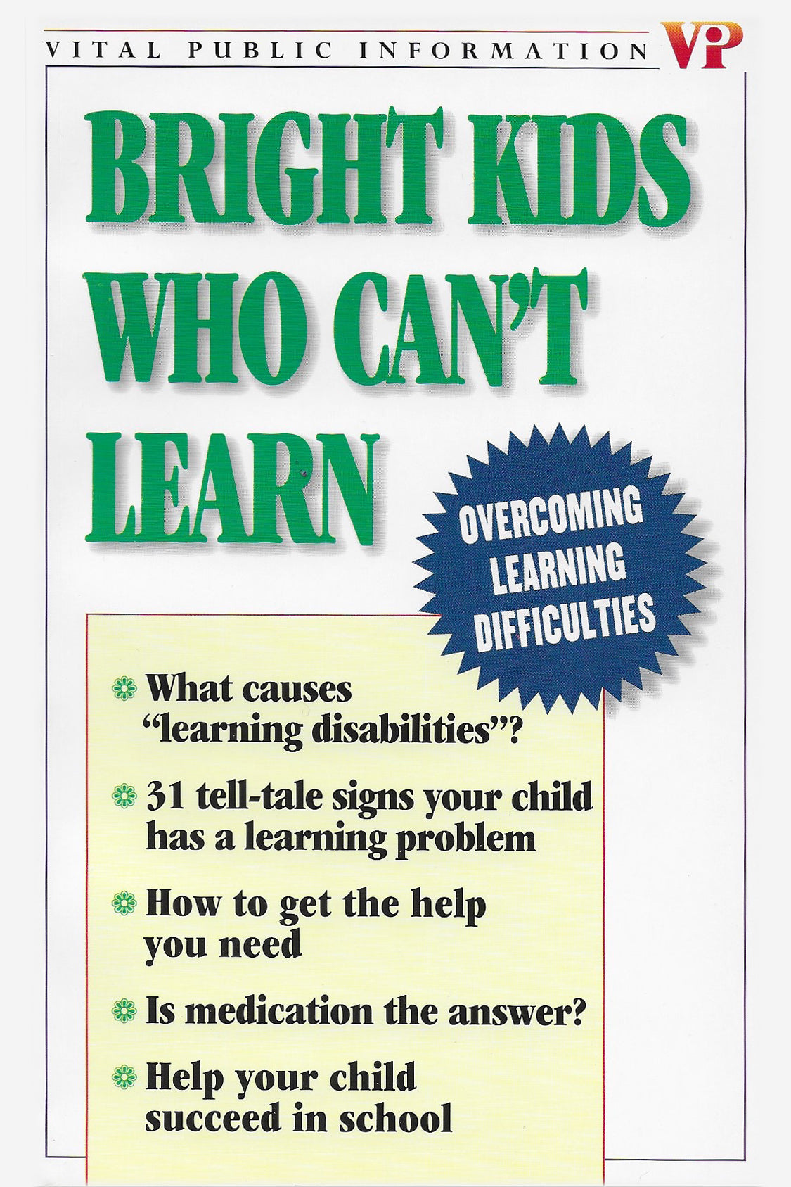 Bright Kids Who Can't Learn ★